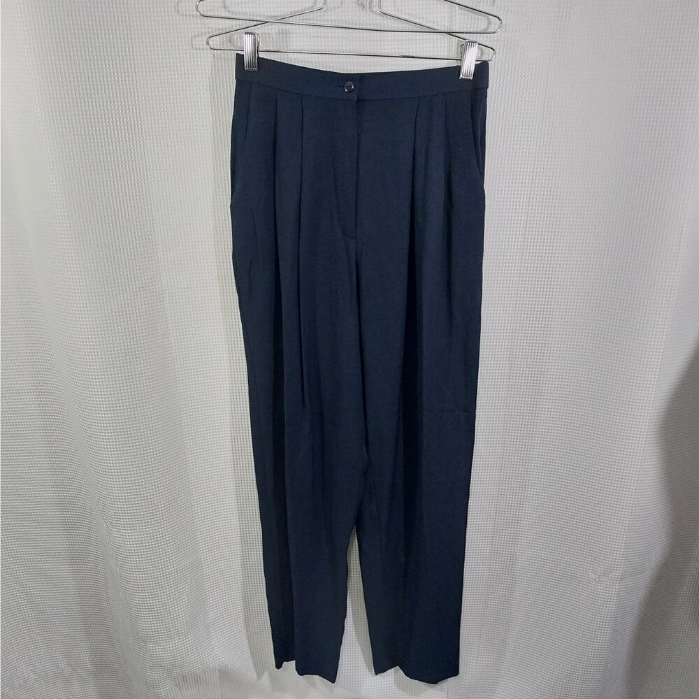 NWT@$134! DANI MAX! RICH BLACK VELVET TRIMMED 2 PC TAILORED PANT SUIT! SZ 10P - Picture 5 of 13